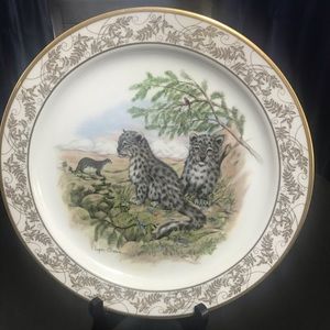 Vintage “Snow Leopards” Collector’s Plate 10 1/2